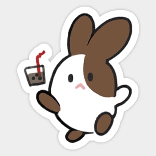 brown sugar rabbit Sticker